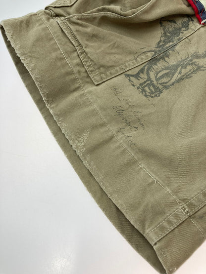 【中古品】【メンズ】 Polo by Ralph Lauren ポロバイラルフローレン 紺タグ 90-00S CARGO SHORT PANTS カーゴショートパンツ 短パン ボトムス 157-240726-me-07-min サイズ：32 カラー：ベージュ 万代Net店