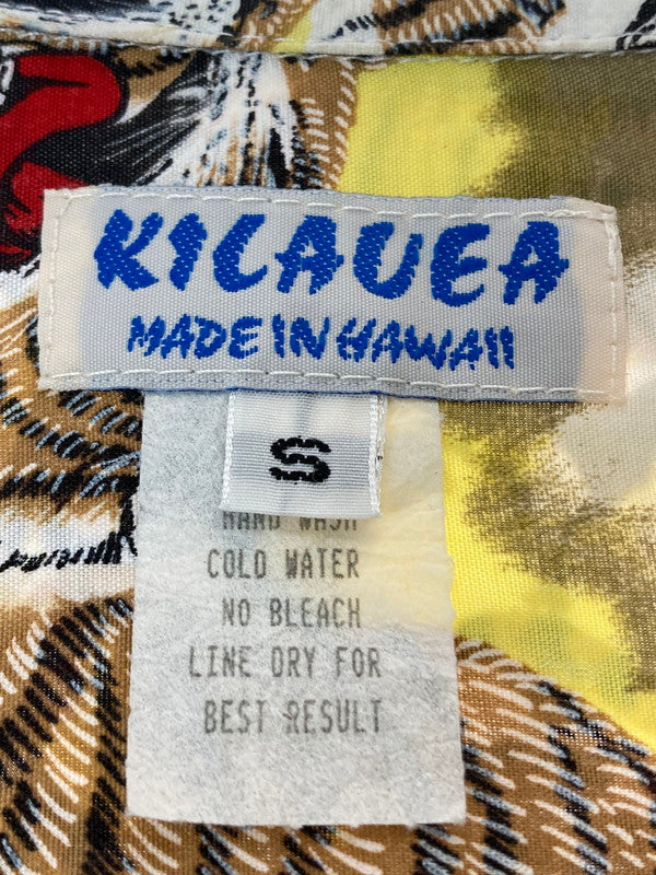 【中古品】【メンズ】  KILAUEA キラウェア 80's RAYON HAWAIIAN SHIRT レーヨン ハワイアンシャツ ハワイ製 百虎 半袖シャツ  146-240725-hi-7-min サイズ：S カラー：マルチカラー 万代Net店