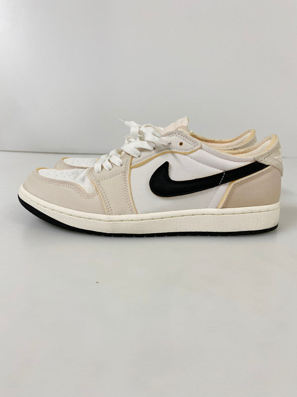 【中古品】【メンズ】 NIKE ナイキ AIR JORDAN 1 RETRO LOW OG EX DV0982-100 エアジョーダン 1 レトロ ロー オリジナル スニーカー 靴 160-240725-yn-08-min サイズ：28.5cm US10.5 カラー：WHITE/COCONUT MILK 万代Net店