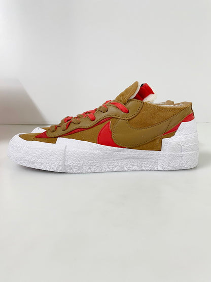 【LIFTる。景品】【中古品】【メンズ】 NIKE ナイキ BLAZER LOW / SACAI DD1877-200 ブレーザー ロー サカイ スニーカー 靴 160-240725-yn-04-min サイズ：29.5cm US11.5 カラー：LT BRITISH TAN/UNIVERSITY RED 万代Net店