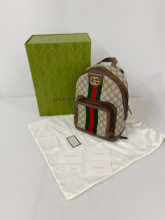 【中古品】【レディース】 GUCCI グッチ OPHIDIA GG BACKPACK 547965 オフィディア GGスプリーム バックパック リュック カバン 180-240803-yn-20-min カラー：ブラウン系 万代Net店