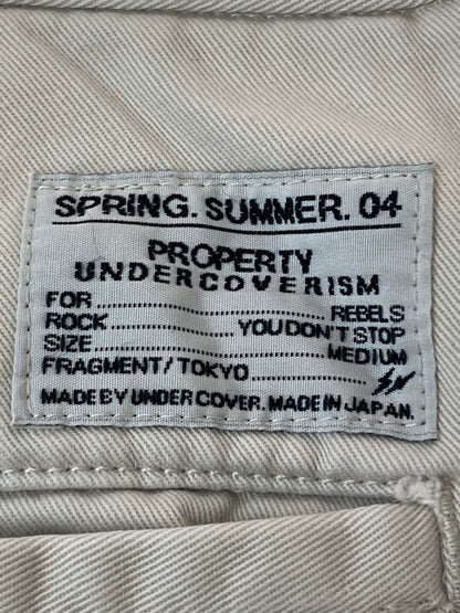 【中古品】【メンズ】 UNDERCOVER アンダーカバー ×FRAGMENT 04SS SHORT PANTS タチキリショートパンツ  151-240726-ks-28-min サイズ：M カラー：ホワイト系 万代Net店