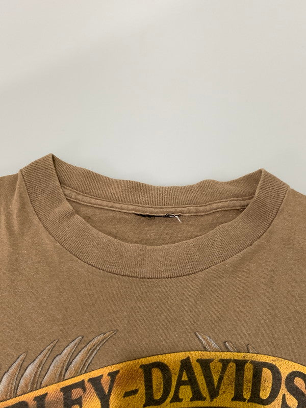 【中古品】【メンズ】 HARLEY DAVIDSON ハーレーダビッドソン SYMBOL OF AMERICAN FREEDOM TEE ショートスリーブTシャツ 半袖Tシャツ トップス 146-240730-yn-04-min カラー：ブラウン 万代Net店