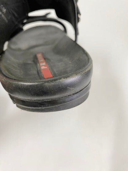 【中古】【メンズ】 PRADA プラダ SPORTS SANDAL 4X2984 スポーツサンダル 靴  183-240806-yn-03-min サイズ：7 カラー：ブラック 万代Net店