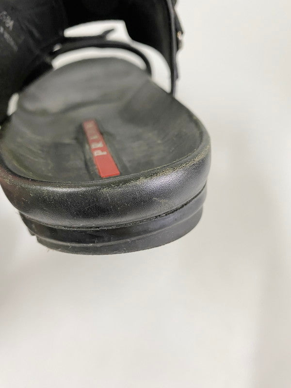 【中古品】【メンズ】 PRADA プラダ SPORTS SANDAL 4X2984 スポーツサンダル 靴  183-240806-yn-03-min サイズ：7 カラー：ブラック 万代Net店