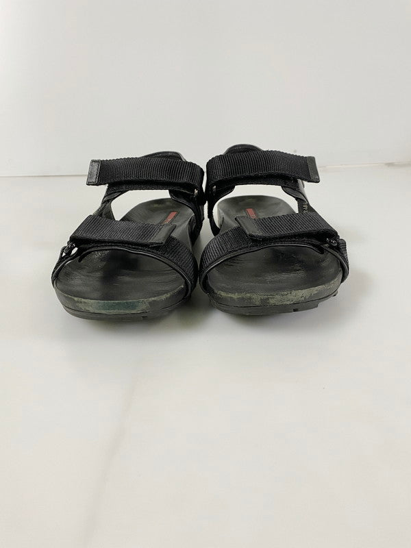 【中古品】【メンズ】 PRADA プラダ SPORTS SANDAL 4X2984 スポーツサンダル 靴  183-240806-yn-03-min サイズ：7 カラー：ブラック 万代Net店