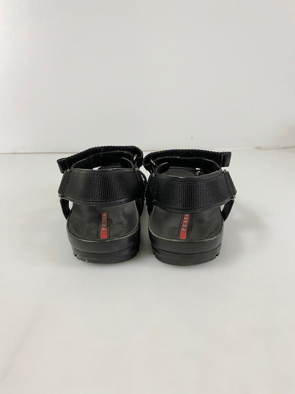 【中古品】【メンズ】 PRADA プラダ SPORTS SANDAL 4X2984 スポーツサンダル 靴  183-240806-yn-03-min サイズ：7 カラー：ブラック 万代Net店