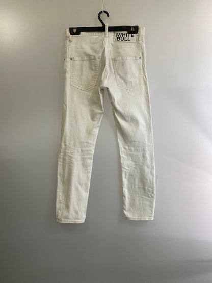 【中古品】【メンズ】 DSQUARED2 ディースクエアード SKATER JEAN S74LB0941 デニムパンツ ボトムス 152-240730-yn-13-min サイズ：42 カラー：ホワイト 万代Net店