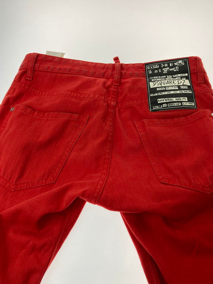 【中古品】【メンズ】 DSQUARED2 ディースクエアード S74LB0493 SKATER JEAN パンツ ボトムス 152-240731-ks-29-min サイズ：42 カラー：レッド 万代Net店