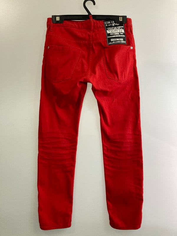 【中古品】【メンズ】 DSQUARED2 ディースクエアード S74LB0493 SKATER JEAN パンツ ボトムス 152-240731-ks-29-min サイズ：42 カラー：レッド 万代Net店