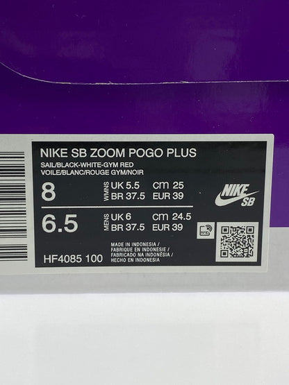 【中古美品】【レディース】 NIKE SB ナイキエスビー ZOOM POGO PLUS HF4085-100 ズーム ポゴ プラス スニーカー 靴 166-240802-yn-07-min サイズ：25.0cm US8 カラー：SAIL/BLACK-WHITE-GYM RED 万代Net店