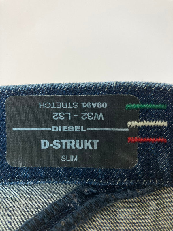 【中古品】【メンズ】 DIESEL ディーゼル D-STRUKT-GR STRETCH SLIM JEANS ジーンズ ボトムス 152-240731-ks-17-min サイズ：32 カラー：インディゴ 万代Net店