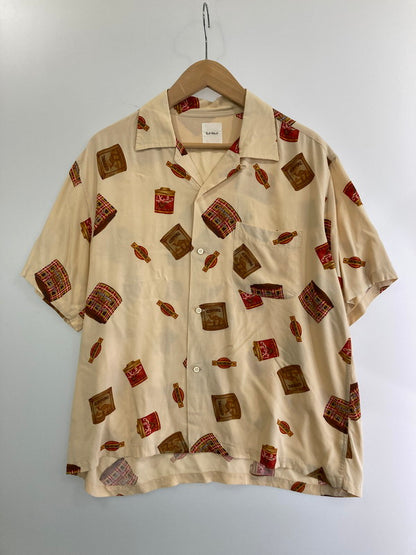 【中古品】【メンズ】  KARL HELMUT カールヘルム 90S SHIRT タバコ缶柄 レーヨンシャツ 146-240731-ks-11-min サイズ：M カラー：ベージュ系 万代Net店