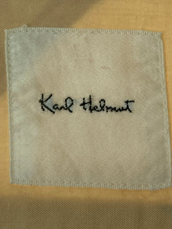 【中古品】【メンズ】  KARL HELMUT カールヘルム 90S SHIRT タバコ缶柄 レーヨンシャツ 146-240731-ks-11-min サイズ：M カラー：ベージュ系 万代Net店