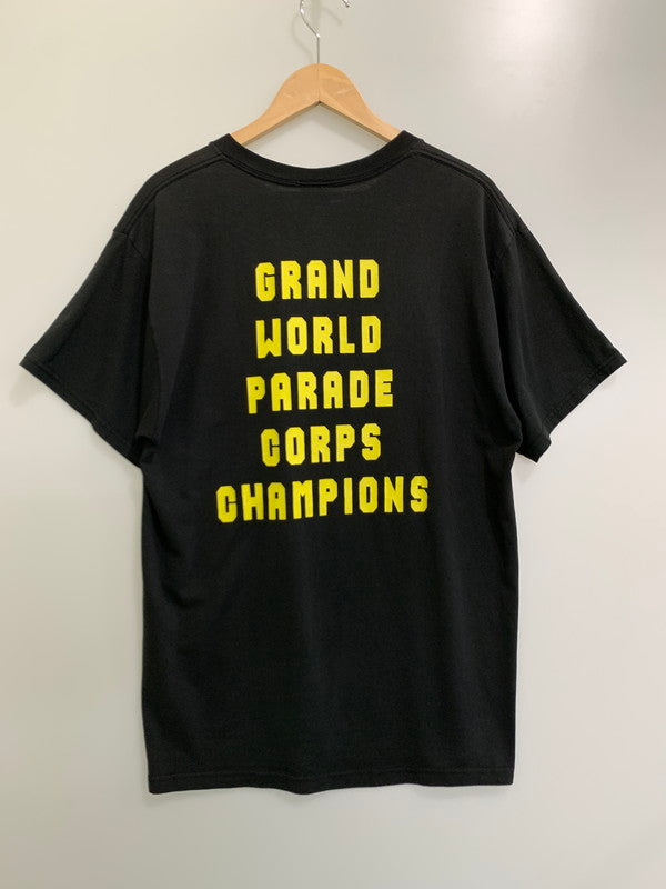 【中古品】【メンズ】  FRUIT OF THE ROOM フルーツ オブ ザ ルーム USA製 90S JTS-GRAND WORLD PARADE CORPS CHAMPION-PRINTED T-SHIRT トップス 半袖Tシャツ 146-240802-jt-33-min サイズ：L カラー：ブラック  万代Net店