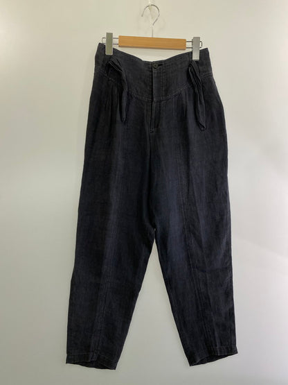 【中古品】【メンズ】 ISSEY MIYAKE イッセイミヤケ 筆タグ 80S LINEN TAPERED PANTS 80年代 リネン テーパード パンツ ボトムス 151-240802-jt-10-min サイズ：7 カラー：ダークグレー 万代Net店