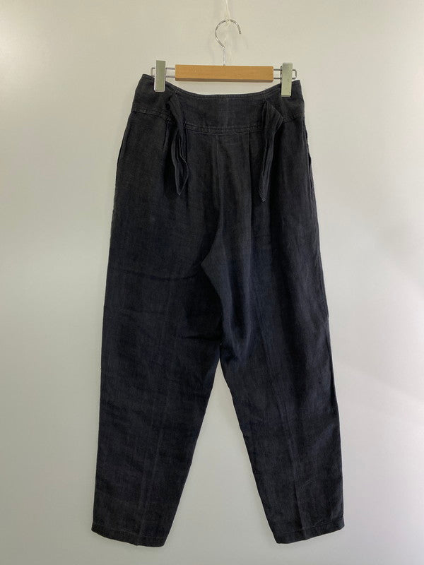 【中古品】【メンズ】 ISSEY MIYAKE イッセイミヤケ 筆タグ 80S LINEN TAPERED PANTS 80年代 リネン テーパード パンツ ボトムス 151-240802-jt-10-min サイズ：7 カラー：ダークグレー 万代Net店