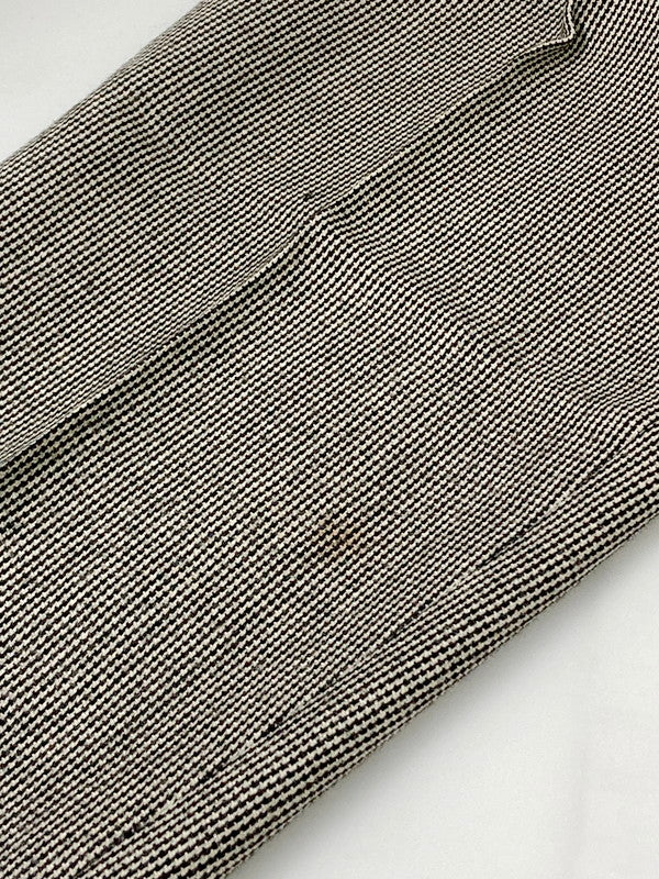 【現状渡し品】【レディース】 B RICH BY BARBORCHICA ビーリッチバイバーボチカ 90S HOUND'S TOOTH 2-TUCK SLACKS 千鳥柄 タック スラックス ボトムス 171-240813-me-30-min サイズ：S カラー：ブラック/ホワイト 万代Net店