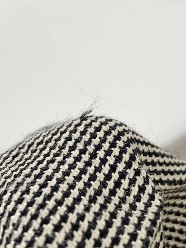 【現状渡し品】【レディース】 B RICH BY BARBORCHICA ビーリッチバイバーボチカ 90S HOUND'S TOOTH 2-TUCK SLACKS 千鳥柄 タック スラックス ボトムス 171-240813-me-30-min サイズ：S カラー：ブラック/ホワイト 万代Net店