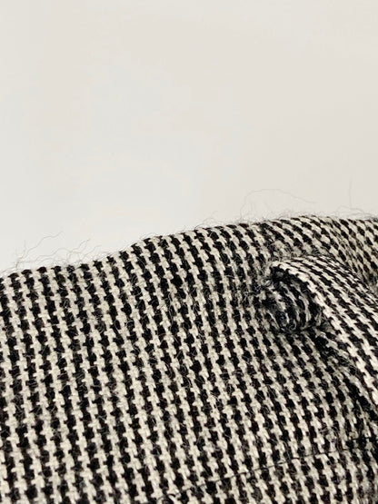 【現状渡し品】【レディース】 B RICH BY BARBORCHICA ビーリッチバイバーボチカ 90S HOUND'S TOOTH 2-TUCK SLACKS 千鳥柄 タック スラックス ボトムス 171-240813-me-30-min サイズ：S カラー：ブラック/ホワイト 万代Net店