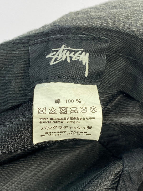 【中古品】【メンズ】 STUSSY ステューシー 19SS WASHED RIPSTOP BOONIE HAT ウォッシュド リップストップ ブーニーハット 帽子 185-240803-yn-14-min カラー：ブラック 万代Net店