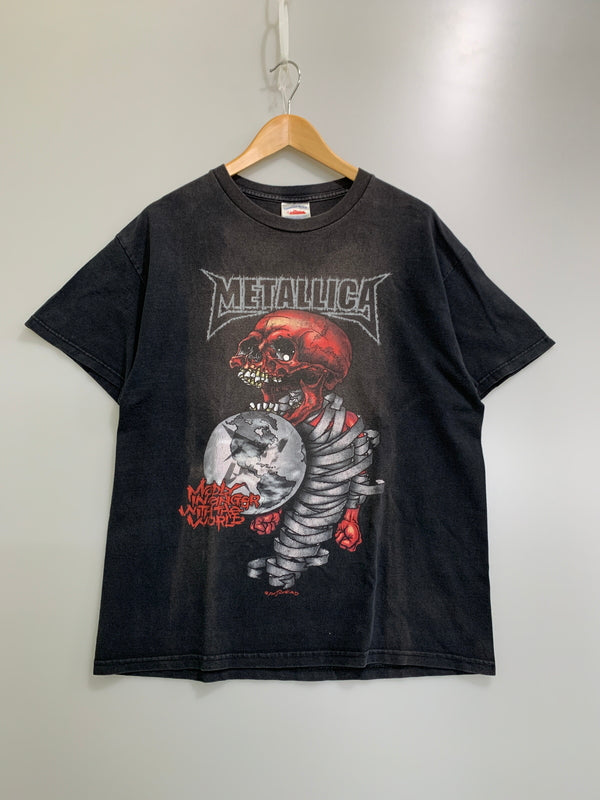 【中古品】【メンズ】 METALLICA 2004 TOUR TEE "PUSHEAD" メタリカ 2004 ツアーティーシャツ パスヘッド ヴィンテージ ティーシャツ トップス 146-260522-SH-01-min サイズ：L カラー：ブラック 万代Net店