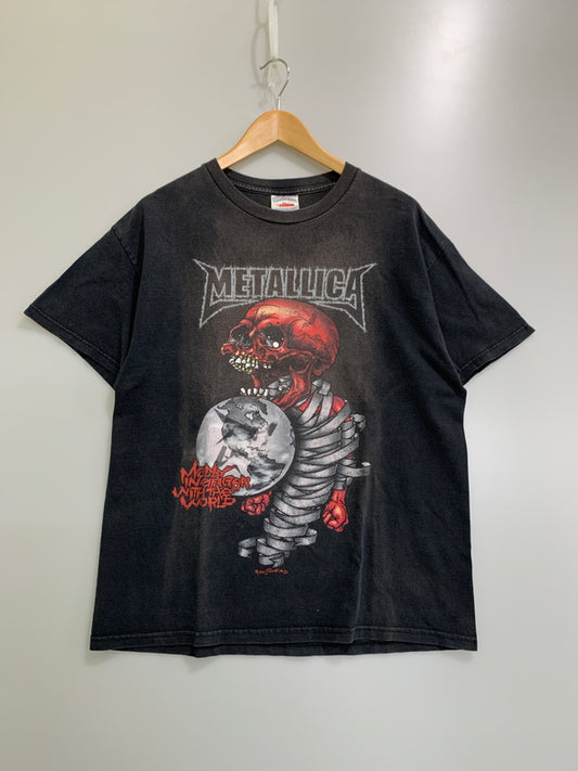 【中古品】【メンズ】 METALLICA 2004 TOUR TEE "PUSHEAD" メタリカ 2004 ツアーティーシャツ パスヘッド ヴィンテージ ティーシャツ トップス 146-260522-SH-01-min サイズ：L カラー：ブラック 万代Net店