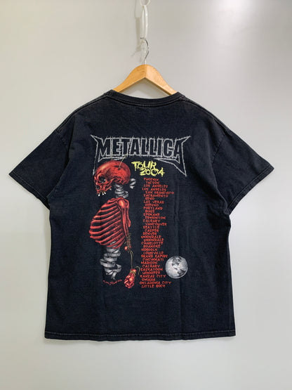 【中古品】【メンズ】 METALLICA 2004 TOUR TEE "PUSHEAD" メタリカ 2004 ツアーティーシャツ パスヘッド ヴィンテージ ティーシャツ トップス 146-260522-SH-01-min サイズ：L カラー：ブラック 万代Net店
