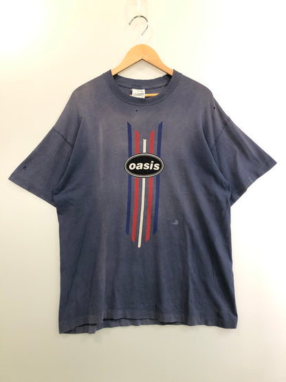 【現状渡し品】【メンズ】 OASIS オアシス 90’S BAND TEE ナインティーズ バンドTシャツ メンズTシャツ 146-260411-KS-03-min サイズ：L カラー：ブルー系 万代Net店