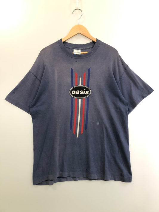【現状渡し品】【メンズ】 OASIS オアシス 90’S BAND TEE ナインティーズ バンドTシャツ メンズTシャツ 146-260411-KS-03-min サイズ：L カラー：ブルー系 万代Net店