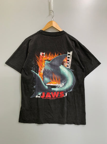 【現状渡し品】【メンズ】 UNIVERSAL STUDIOS FLORIDA ユニバーサル スタジオ フロリダ ”JAWS”PRINT TEE ジョーズ プリントティーシャツ ヴィンテージ トップス 146-260522-SH-02-min カラー：ブラック 万代Net店