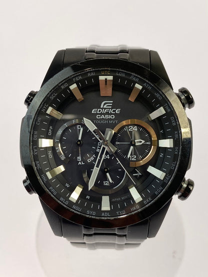 【中古品】【メンズ】 CASIO カシオ -EDIFICE- EQW-T630JDC-1AJF クロノグラフ タフソーラー腕時計 197-240812-AS-17-min カラー：ブラック ブラック文字盤 万代Net店