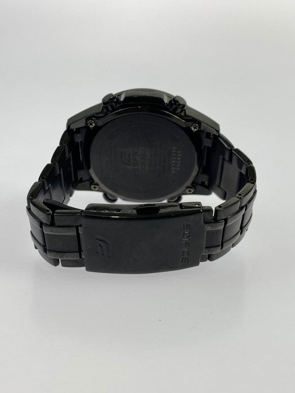 【中古品】【メンズ】 CASIO カシオ -EDIFICE- EQW-T630JDC-1AJF クロノグラフ タフソーラー腕時計 197-240812-AS-17-min カラー：ブラック ブラック文字盤 万代Net店