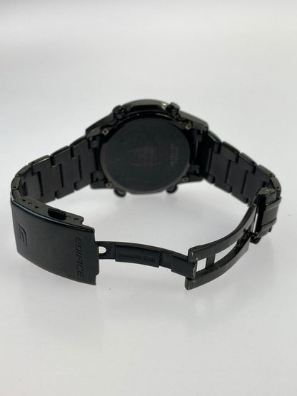 【中古品】【メンズ】 CASIO カシオ -EDIFICE- EQW-T630JDC-1AJF クロノグラフ タフソーラー腕時計 197-240812-AS-17-min カラー：ブラック ブラック文字盤 万代Net店