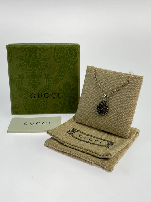 【中古品】【メンズ/レディース】 GUCCI グッチ NECKLACE 0309J8055 インターロッキングGネックレス SV925 アクセサリー 182-240803-yn-07-min カラー：シルバー 万代Net店