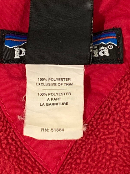 【中古品】【メンズ】 patagonia パタゴニア 26250SP98 98年USA製 90S FLEECE PULLOVER プルオーバー フリース 144-241011-cn-22-min サイズ：M カラー：レッド 万代Net店