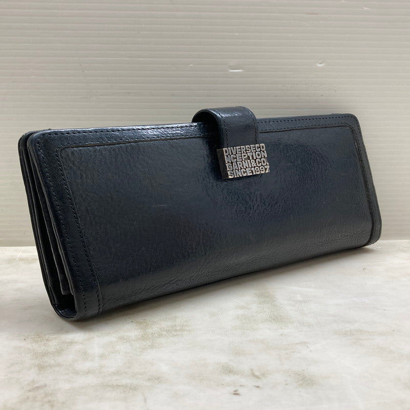 【中古品】【メンズ】 GARNI ガルニ レザーロングウォレット 長財布 本体のみ 201-250705-cn-2-min カラー：ブラック 万代Net店