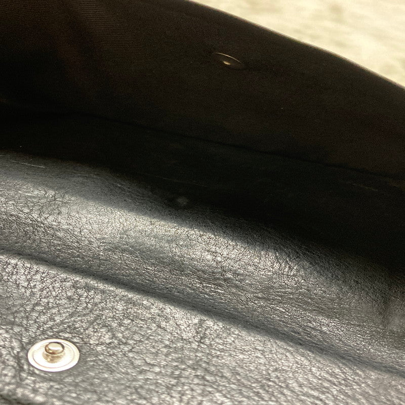 【中古品】【メンズ】 GARNI ガルニ レザーロングウォレット 長財布 本体のみ 201-250705-cn-2-min カラー：ブラック 万代Net店