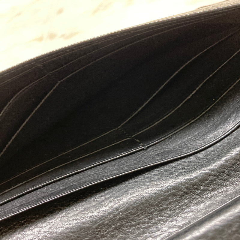 【中古品】【メンズ】 GARNI ガルニ レザーロングウォレット 長財布 本体のみ 201-250705-cn-2-min カラー：ブラック 万代Net店