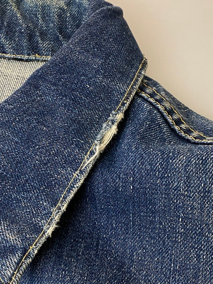 【現状渡し品】【メンズ】 Levi's リーバイス 刻印D BIG E 均等V イエローステッチ フラップ裏ライトオンス ギャラ入り 最初期 60S"557XX"3RD DENIM JACKET アウター デニムジャケット 146-250308-AS-7-min カラー：インディゴ 万代Net店