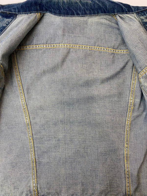 【現状渡し品】【メンズ】 Levi's リーバイス 刻印D BIG E 均等V イエローステッチ フラップ裏ライトオンス ギャラ入り 最初期 60S"557XX"3RD DENIM JACKET アウター デニムジャケット 146-250308-AS-7-min カラー：インディゴ 万代Net店