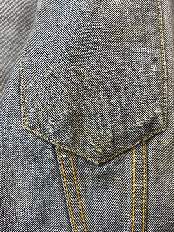 【現状渡し品】【メンズ】 Levi's リーバイス 刻印D BIG E 均等V イエローステッチ フラップ裏ライトオンス ギャラ入り 最初期 60S"557XX"3RD DENIM JACKET アウター デニムジャケット 146-250308-AS-7-min カラー：インディゴ 万代Net店