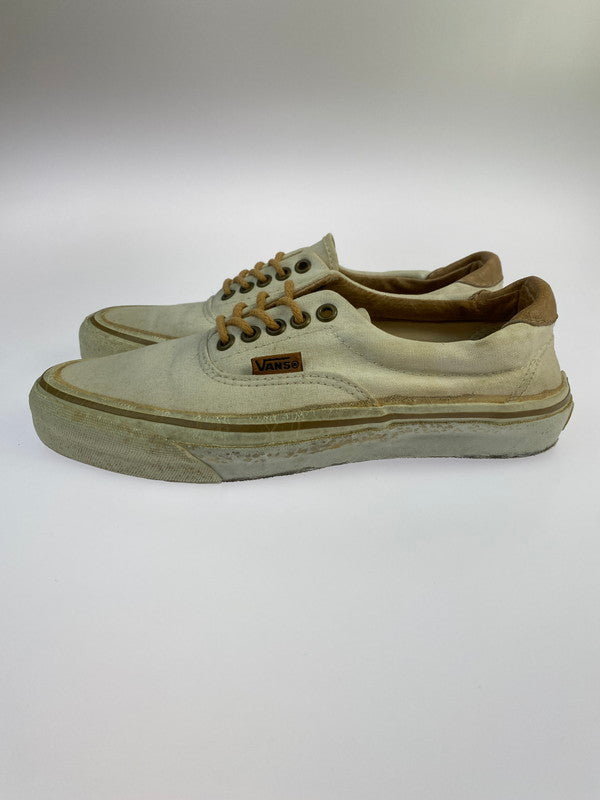 【現状渡し品】【メンズ】 VANS バンズ 80S ERA WHITE BROWN ヴァンズ ヴィンテージ ビンテージ オールド エラ スニーカー 靴 メンズシューズ 162-240808-em-8-min サイズ：L カラー：ホワイト/ブラウン 万代Net店