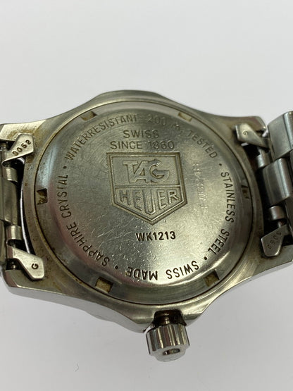 【中古品】【レディース】 TAG HEUER タグホイヤー PROFESSIONAL 200M デイト クォーツ腕時計 WK1213 プロフェッショナル  197-241018-em-11-min カラー：シルバー ブルー文字盤 万代Net店