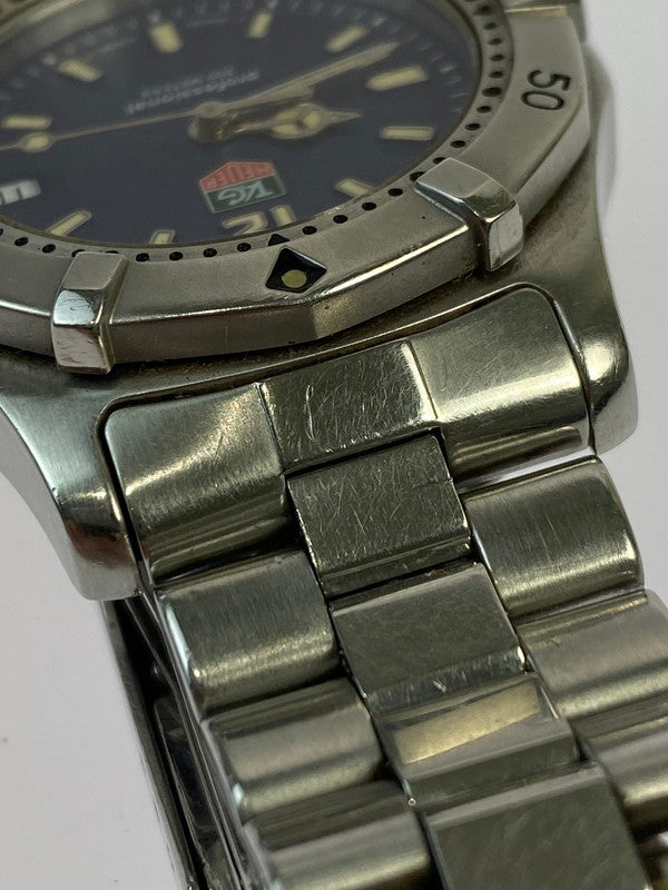 【中古品】【レディース】 TAG HEUER タグホイヤー PROFESSIONAL 200M デイト クォーツ腕時計 WK1213 プロフェッショナル 197-241018-em-11-min カラー：シルバー ブルー文字盤 万代Net店