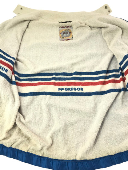 【ジャンク品】【メンズ】 MCGREGOR マックレガー 60's NYLON JACKET BLUE 60年代 ナイロン ジャケット 地球儀タグ 裏地パイル ライトアウター ヴィンテージ 146-260820-rt-38-tag カラー：ブルー 万代Net店