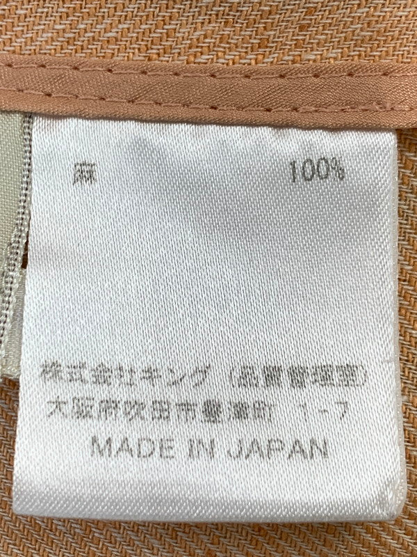 【中古品】【メンズ】 TRUS SARDI トラサルディ LINEN JACKET リネンジャケット テーラードジャケット 麻素材 146-260611-kt-03-min サイズ：36 カラー：ベージュ系 万代Net店