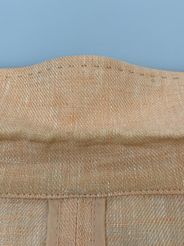 【中古品】【メンズ】 TRUS SARDI トラサルディ LINEN JACKET リネンジャケット テーラードジャケット 麻素材 146-260611-kt-03-min サイズ：36 カラー：ベージュ系 万代Net店