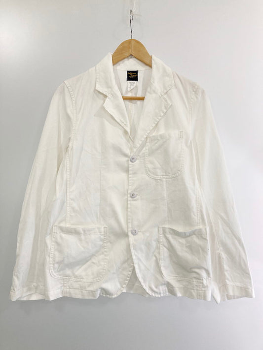 【中古品】【メンズ】 CALIFORNIA BRAND カリフォルニアブランド COTTON TAILORED JACKET コットン テーラードジャケット アウター 146-240808-yn-13-min サイズ：S カラー：ホワイト 万代Net店