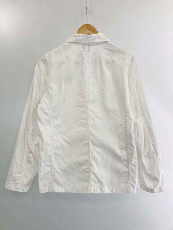 【中古品】【メンズ】 CALIFORNIA BRAND カリフォルニアブランド COTTON TAILORED JACKET コットン テーラードジャケット アウター 146-240808-yn-13-min サイズ：S カラー：ホワイト 万代Net店